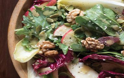 Fall Greens with Apple Cider Vinaigrette