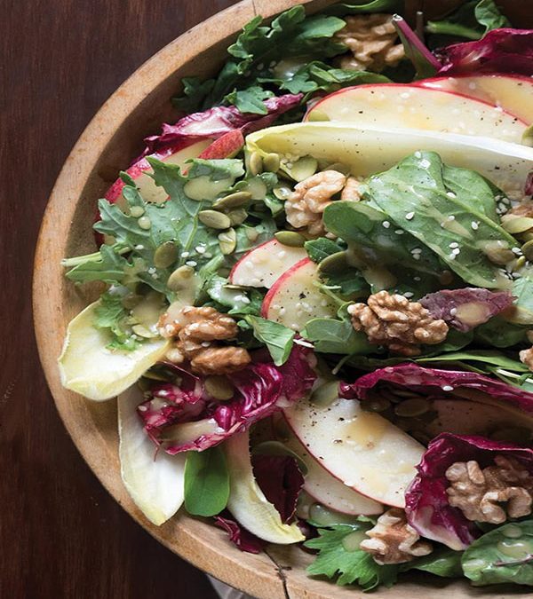 fall salad apple cider vinegarette