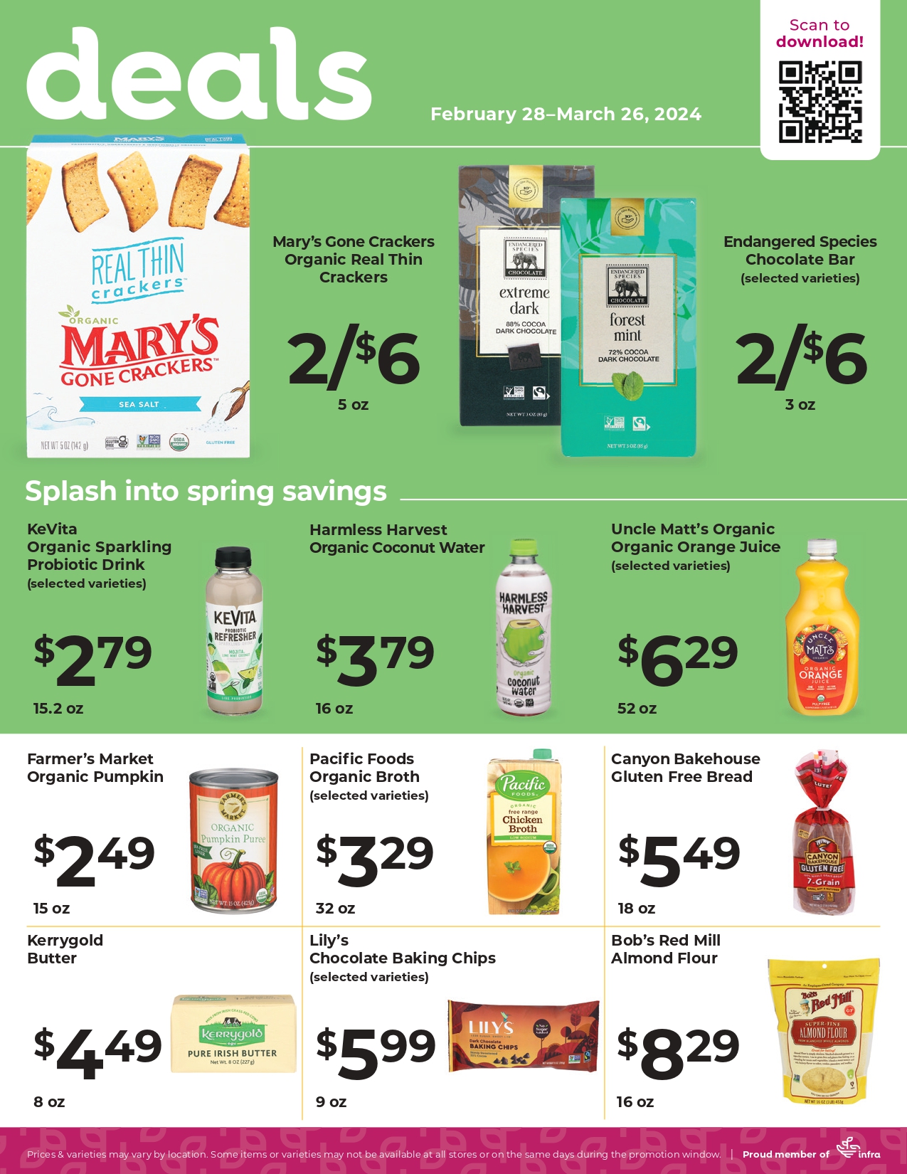 Ramona Family Naturals - monthly specials page 1