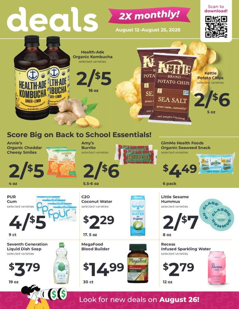 Ramona Family Naturals - monthly specials page 1